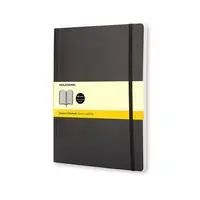 Zápisník Moleskine - měkké desky, XL, čtverečkovaný - černý