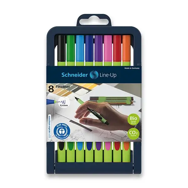 Liner Schneider Line-up - sada, 8 ks, zakladní barvy