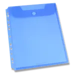 Spisovka závěsná FolderMate Clear, A4, horní chlopeň - modrá