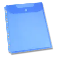 Spisovka závěsná FolderMate Clear, A4, horní chlopeň - modrá