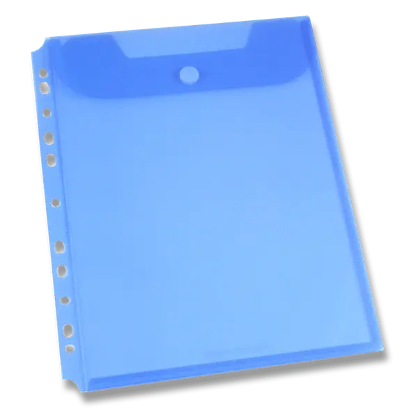 Spisovka závěsná FolderMate Clear, A4, horní chlopeň - modrá
