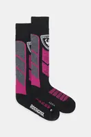 Ponožky s příměsí vlny Rossignol růžová barva, RLOWX01