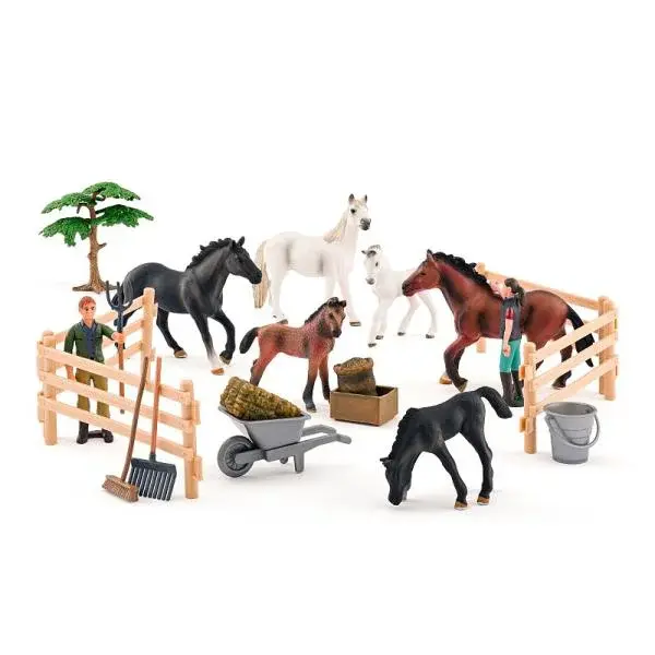 Sada koní s lipicánem