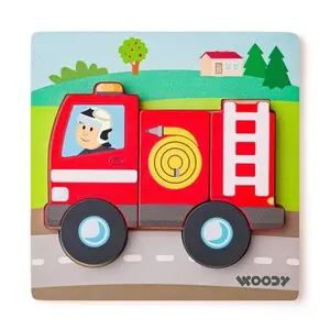 Woody Puzzle Baby - hasič