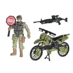 Voják kloubový 10cm stojící s doplňky