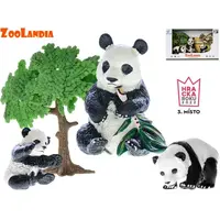 Zoolandia panda s mláďaty a doplňky
