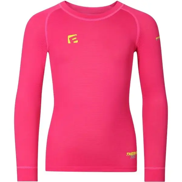PROGRESS THERMATEX LS Dívčí funkční triko s dlouhým rukávem, růžová, velikost 128-134
