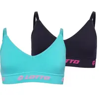 Lotto LIANINA Dívčí sportovní podprsenka, tyrkysová, velikost 128-134