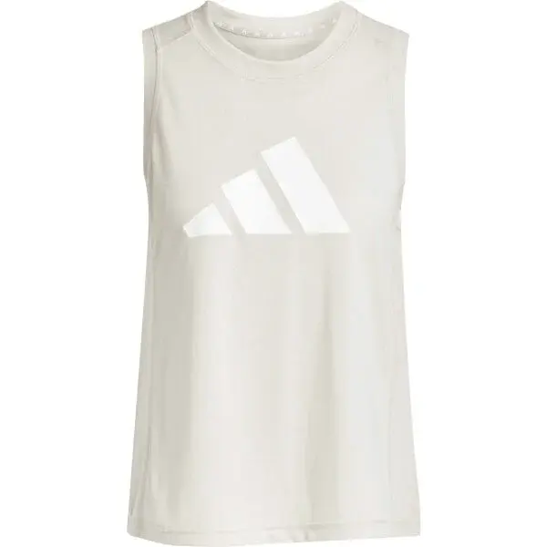 adidas TRAIN ESSENTIALS TRAINING TANK TOP Dámské tílko, béžová, velikost