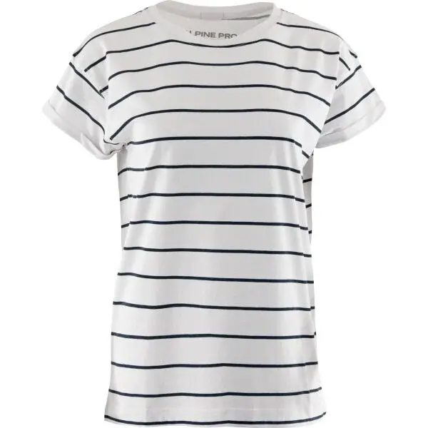 ALPINE PRO MEVA Dámské triko, bílá, velikost