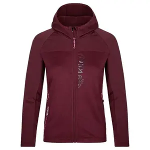 KILPI LAYANA Dámská mikina, vínová, velikost