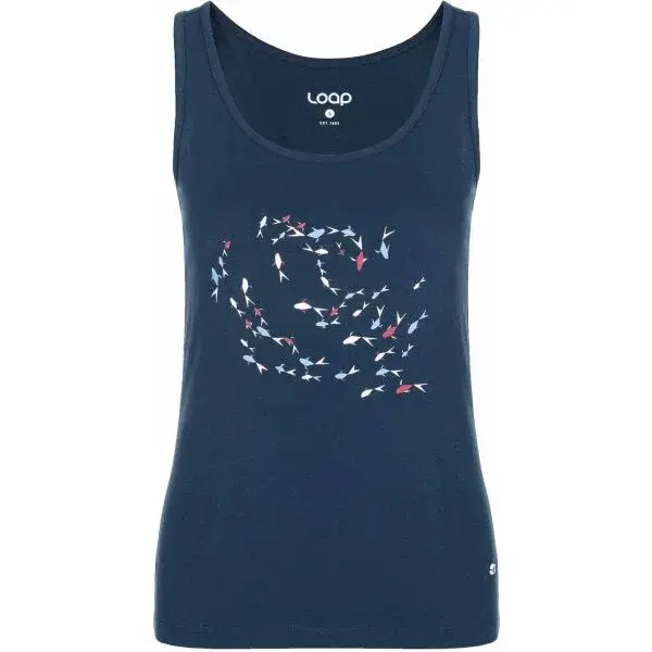 LOAP BAHTA Dámské tílko, tmavě modrá, velikost
