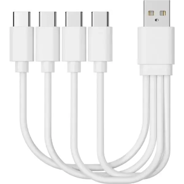 BLUETOUCH CABLE 4 v 1 dobíjecí kabel na USB-C baterie, bílá, velikost