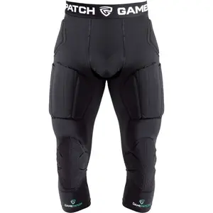 GAMEPATCH PADDED 3/4 TIGHTS WITH FULL PROTECTION Kompresní unisex legíny, černá, velikost