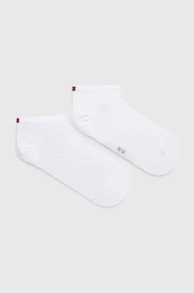 Ponožky Tommy Hilfiger 2-pack dámské, bílá barva, 701227564