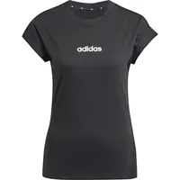 adidas ESSENTIALS LINEAR SINGLE Dámské triko, černá, velikost