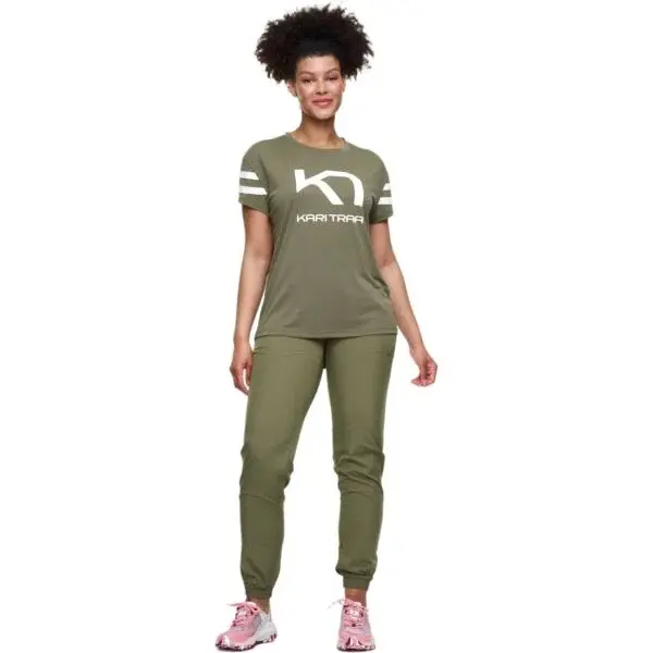KARI TRAA VILDE Dámské tričko, khaki, velikost