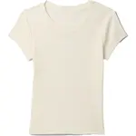 GAP FRENCH RIBBED LOGO Dívčí tričko, béžová, velikost
