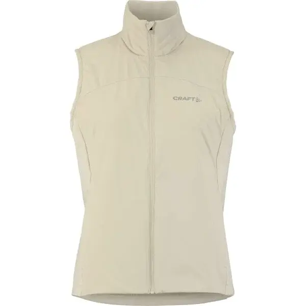 Craft ADV ESSENCE WARM VEST 2 W Dámská multisportovní vesta, béžová, velikost