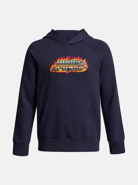 Chlapecká mikina Under Armour UA Rival Flc Flamin Wdmrk HD-BLU - Kluci
