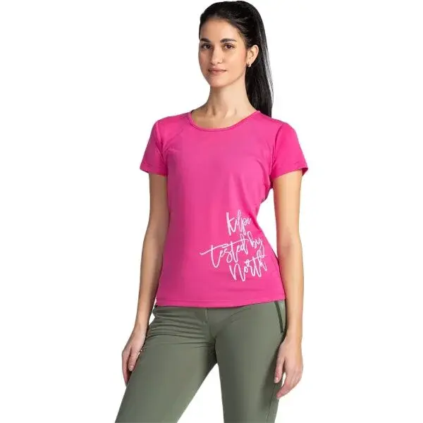 KILPI GAROVE Dámské outdoorové triko, růžová, velikost