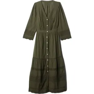 GAP LACE Dámské šaty, khaki, velikost