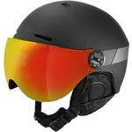 Etape PHOENIX PRO Lyžařská přilba s visorem, černá, velikost (58 - 61)