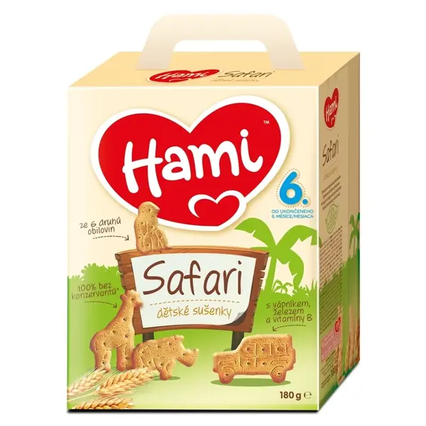 HAMI Safari detské sušienky 180 g