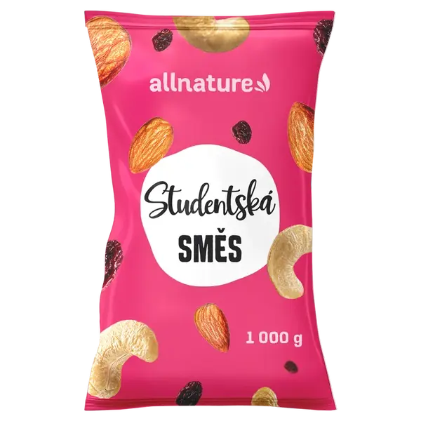ALLNATURE Študentská zmes 1000 g