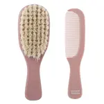 CANPOL BABIES Hrebeň a kefa prírodná mäkká gold ružová 2 kusy