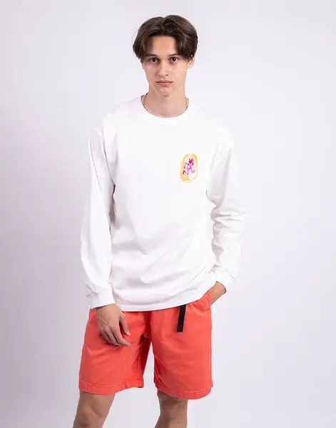 Gramicci Thumbprint L/S Tee WHITE M