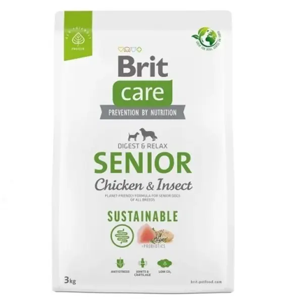 Brit Care Dog Sustainable Senior Chicken & Insect 3 kg