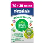 WALMARK Marťankovia s Imunactivom mix príchutí cmúľacie tablety 70+30 ks ZADARMO