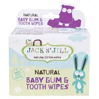 JACK N'JILL Vlhčené obrúsky na ďasná & zuby 25 kusov