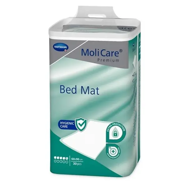 MOLICARE Bed Mat Inkontinenčná podložka 5 kvapiek 60 x 90 cm 30 kusov