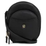 Dámska kožená kabelka na mobil a doklady Hexagona Maura - čierna