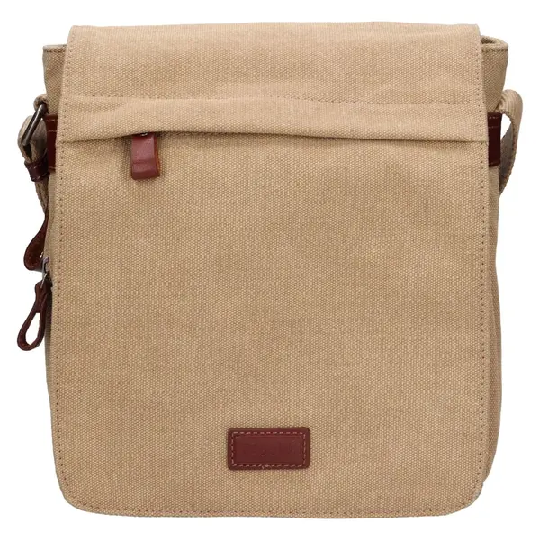 Pánska taška cez rameno Fagola Lyon - béžová