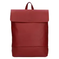 Dámsky kožený batoh Italia Jenny - tmavo červená