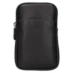 Dámska kožená kabelka na mobil a doklady Katana Anastesa - čierna