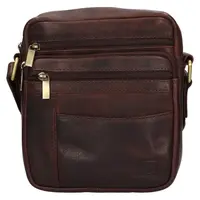 Pánska kožená taška cez rameno SendiDesign Stepan - hnedá
