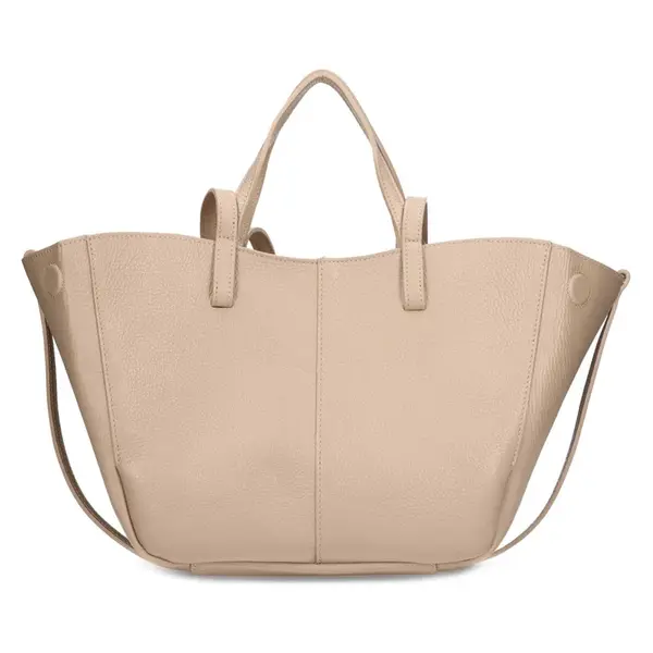 Dámska kožená kabelka Italia Violla - béžová