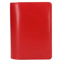 Dámské kožené pouzdro na doklady Lagen Erena - červená
