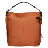 Dámská kožená kabelka The Trend Lotta - koňak