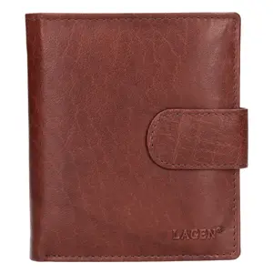 Pánská kožená peněženka Lagen Katini - hnědá