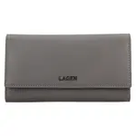 Dámská kožená peněženka Lagen Carlas - šedá