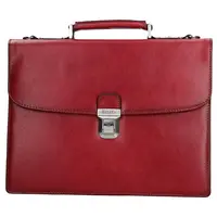 Dámská kožená aktovka Katana Amanda - tmavě červená