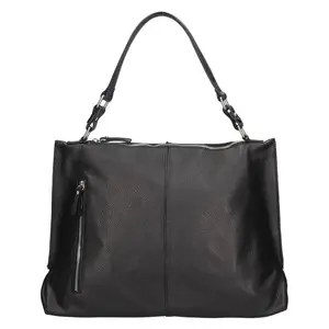 Dámská kožená kabelka Italia Gweny - černá