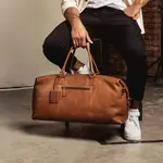 Kožená cestovní taška Burkely Alexander - koňak