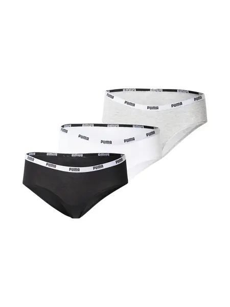 PUMA Nohavičky  sivá melírovaná / čierna / biela