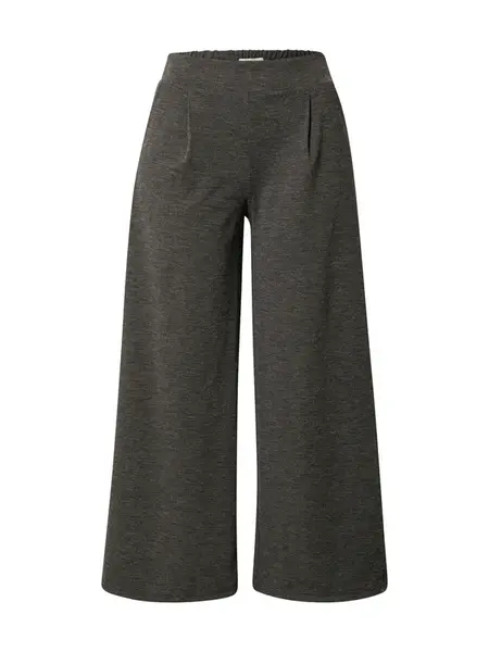 ICHI Plisované nohavice 'Kate'  tmavosivá